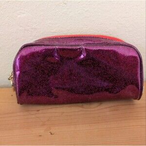 Deux Lux Makeup Cosmetic Bag Purple Sequin